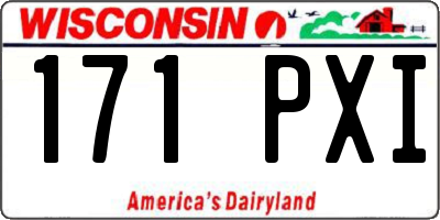 WI license plate 171PXI