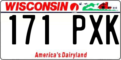 WI license plate 171PXK