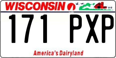 WI license plate 171PXP