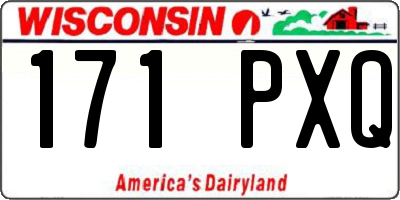 WI license plate 171PXQ