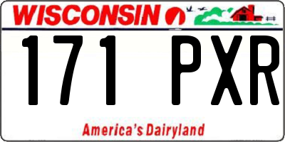 WI license plate 171PXR