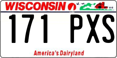 WI license plate 171PXS