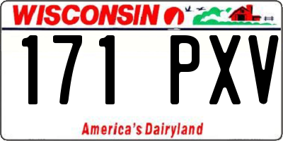 WI license plate 171PXV