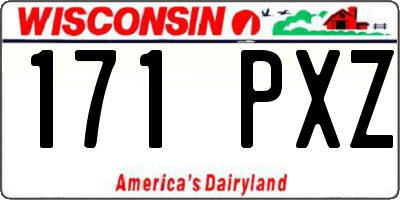WI license plate 171PXZ