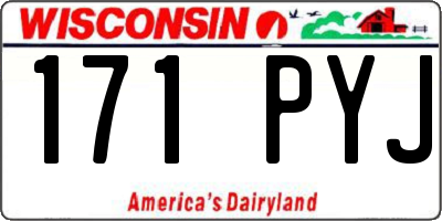 WI license plate 171PYJ