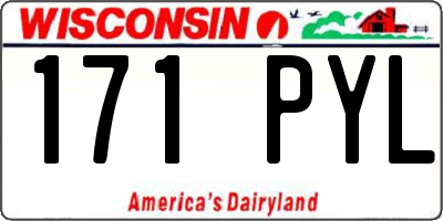 WI license plate 171PYL