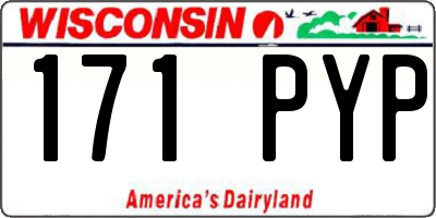 WI license plate 171PYP
