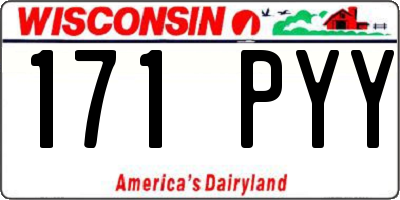 WI license plate 171PYY