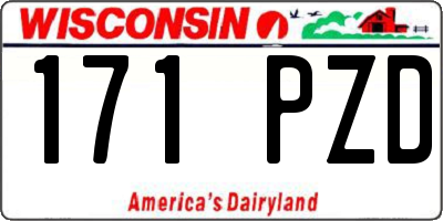WI license plate 171PZD