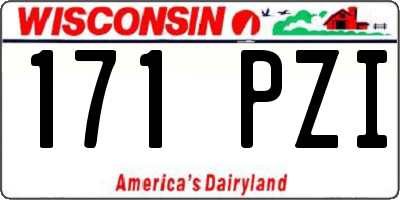 WI license plate 171PZI