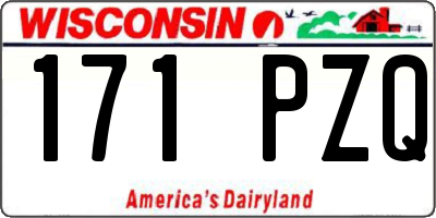 WI license plate 171PZQ