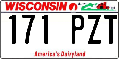 WI license plate 171PZT