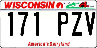 WI license plate 171PZV