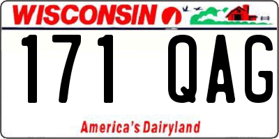 WI license plate 171QAG