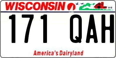 WI license plate 171QAH