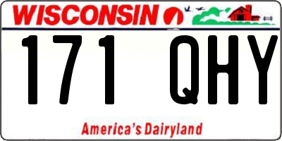 WI license plate 171QHY