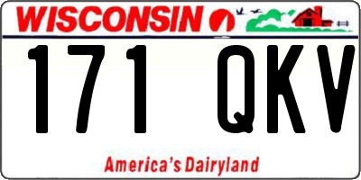 WI license plate 171QKV