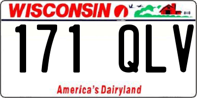 WI license plate 171QLV