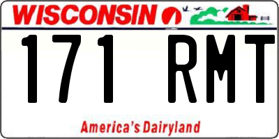 WI license plate 171RMT