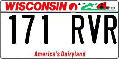 WI license plate 171RVR