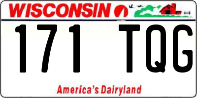 WI license plate 171TQG