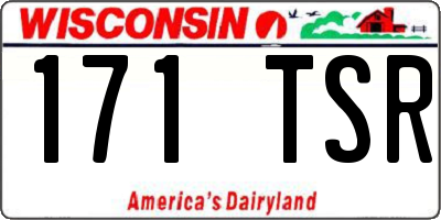 WI license plate 171TSR
