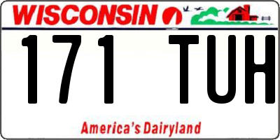 WI license plate 171TUH