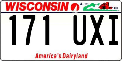 WI license plate 171UXI