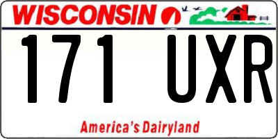 WI license plate 171UXR