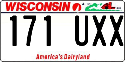 WI license plate 171UXX