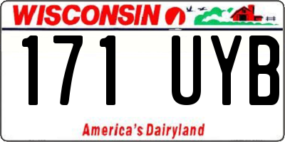 WI license plate 171UYB
