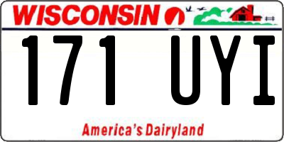 WI license plate 171UYI