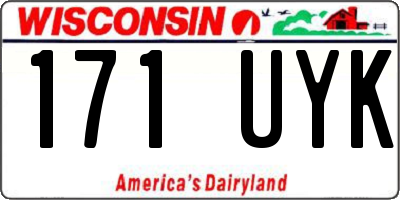 WI license plate 171UYK