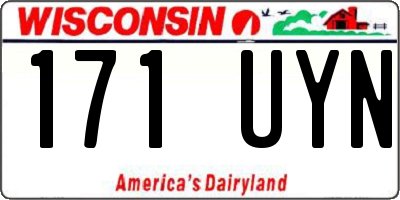 WI license plate 171UYN