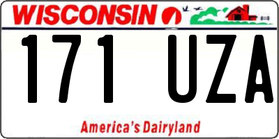 WI license plate 171UZA