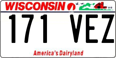WI license plate 171VEZ