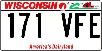 WI license plate 171VFE