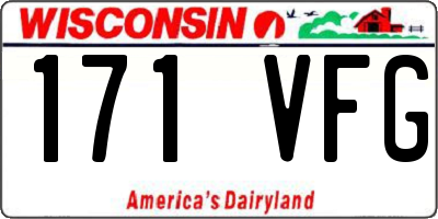 WI license plate 171VFG