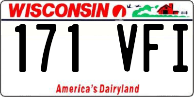 WI license plate 171VFI