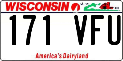 WI license plate 171VFU