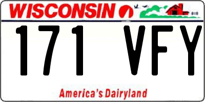 WI license plate 171VFY