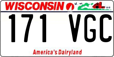 WI license plate 171VGC