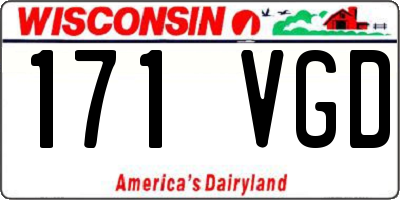 WI license plate 171VGD