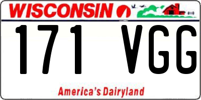 WI license plate 171VGG