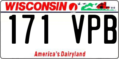 WI license plate 171VPB