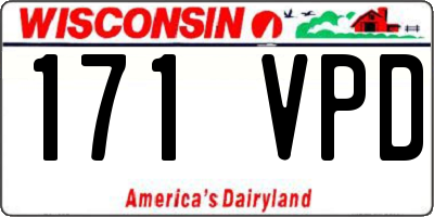 WI license plate 171VPD