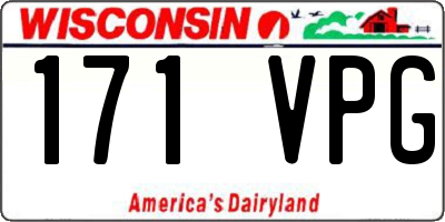 WI license plate 171VPG