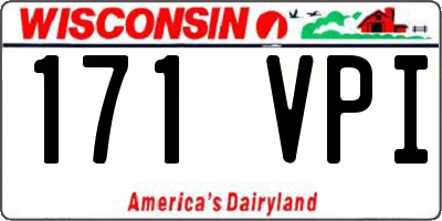 WI license plate 171VPI