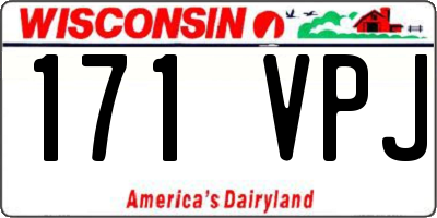 WI license plate 171VPJ