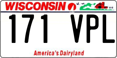 WI license plate 171VPL